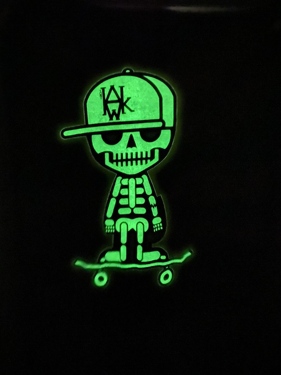 Tony Hawk Skater Skeleton Glow-in-the-Dark Shirt Vintage Style