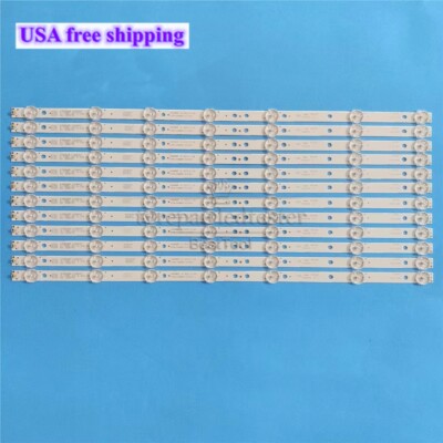 12pcs/Kit LED Strips for TOSHIBA 49L621U Rev.A 4708-K49WDR-A1213K11 K490WDR A1