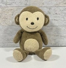 RARE Carters Just One Monkey Plush Rattle 2012 Brown Tan 8" Toy 63014 No Tag