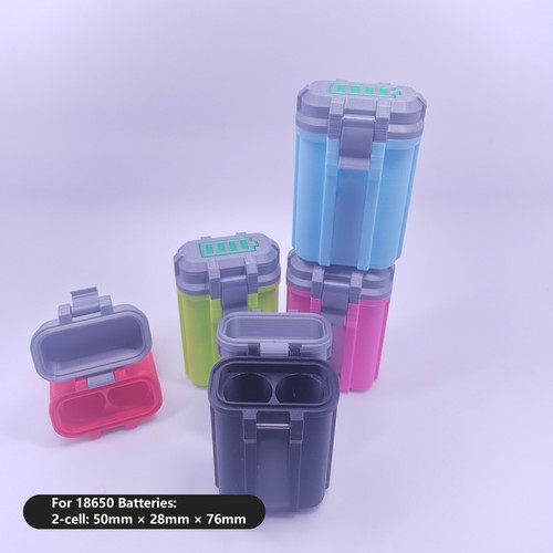 Multicolor Tactical Battery Storage Box Holder for 18650/21700 Battery Organiz1v - Picture 8 of 26