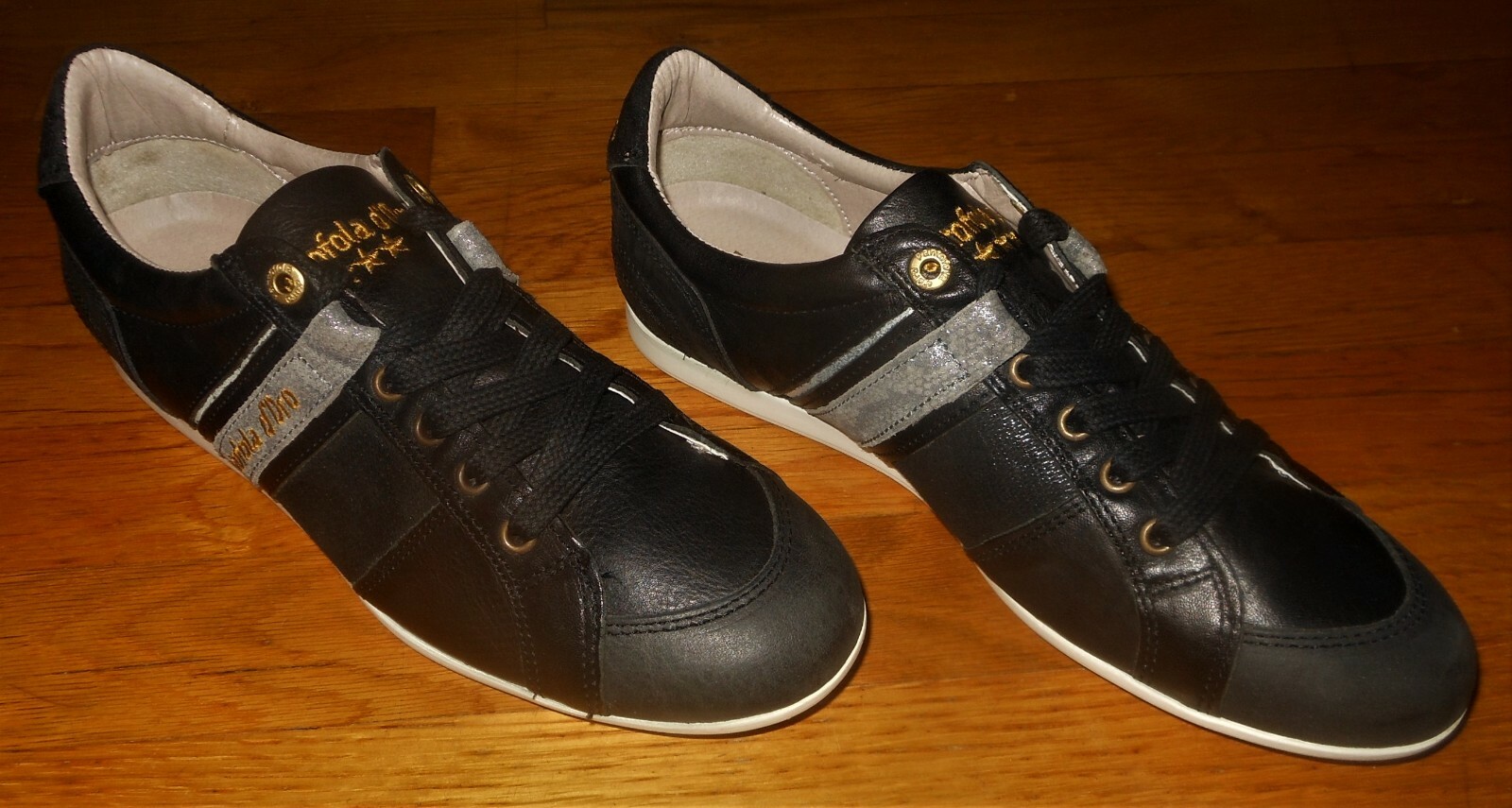 PANTOFOLA D’ORO Pantofola d'Oro sneakers pelle nera donna 9 M EU 40 ottime condizioni