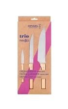 Opinel Trio Parallele 3 pcs Kitchen Knife Set Paring Carving & Chef's Knife NEW