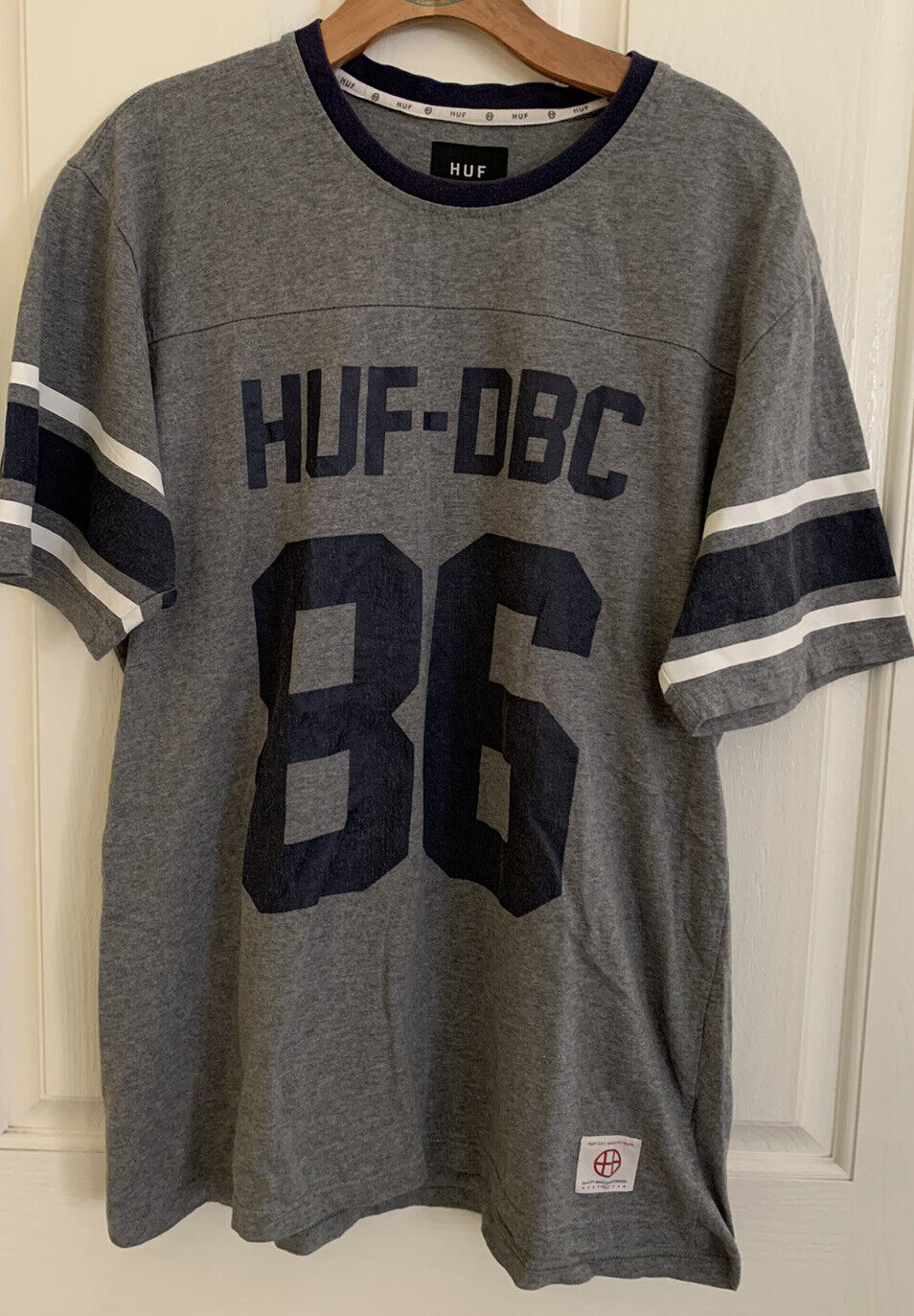 petróleo Empotrar Elegancia HUF/ HUF-DBC #86 skate Men's Gray T shirt Size L | eBay