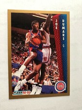 Cool 1993 JOE DUMARS Fleer Basketball Card # 16 Made in USA