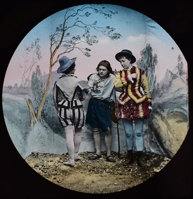 ANTIQUE Magic Lantern Slide PILGRIMS PROGRESS LIFE NO7 C1890 VICTORIAN PHOTO 