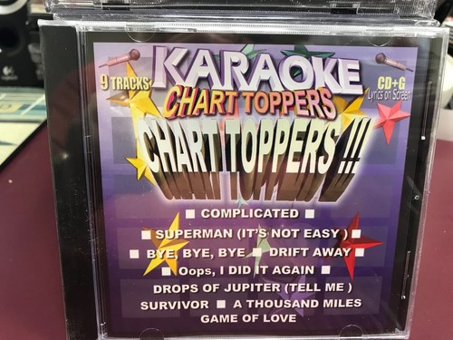 Chart Toppers Karaoke Chart Toppers & Lets Party CDG Multiplex Sealed 2 Cd Set - Picture 2 of 6