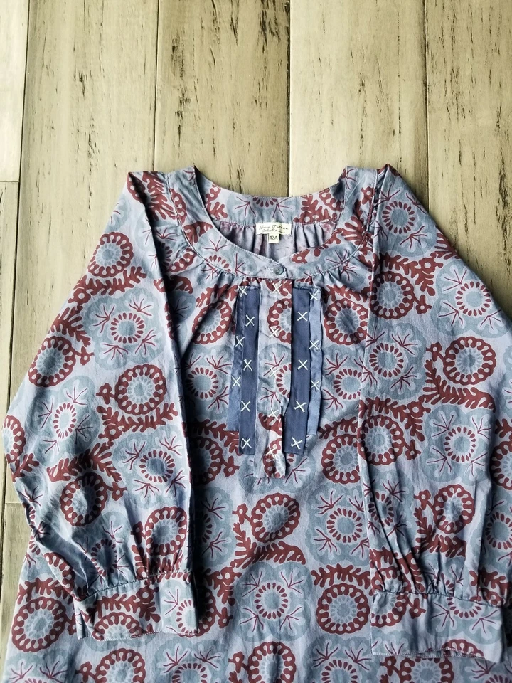 Eliane Et Lena Girls Tunic Floral Purple Size 12A - Image 2 of 4