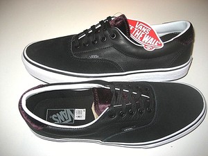 vans era all black leather