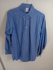 Brooks Brothers Mens Dress Shirt 16- 33 Blue Long Sleeve Button Down Traditional
