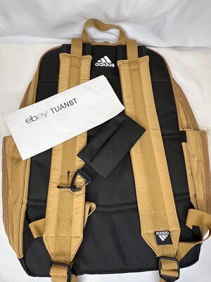adidas backpack iconic BRAND NEW ADIDAS Iconic 3 Backpack 15' Laptop Bookbag Mesa Brown/Tan  5155260