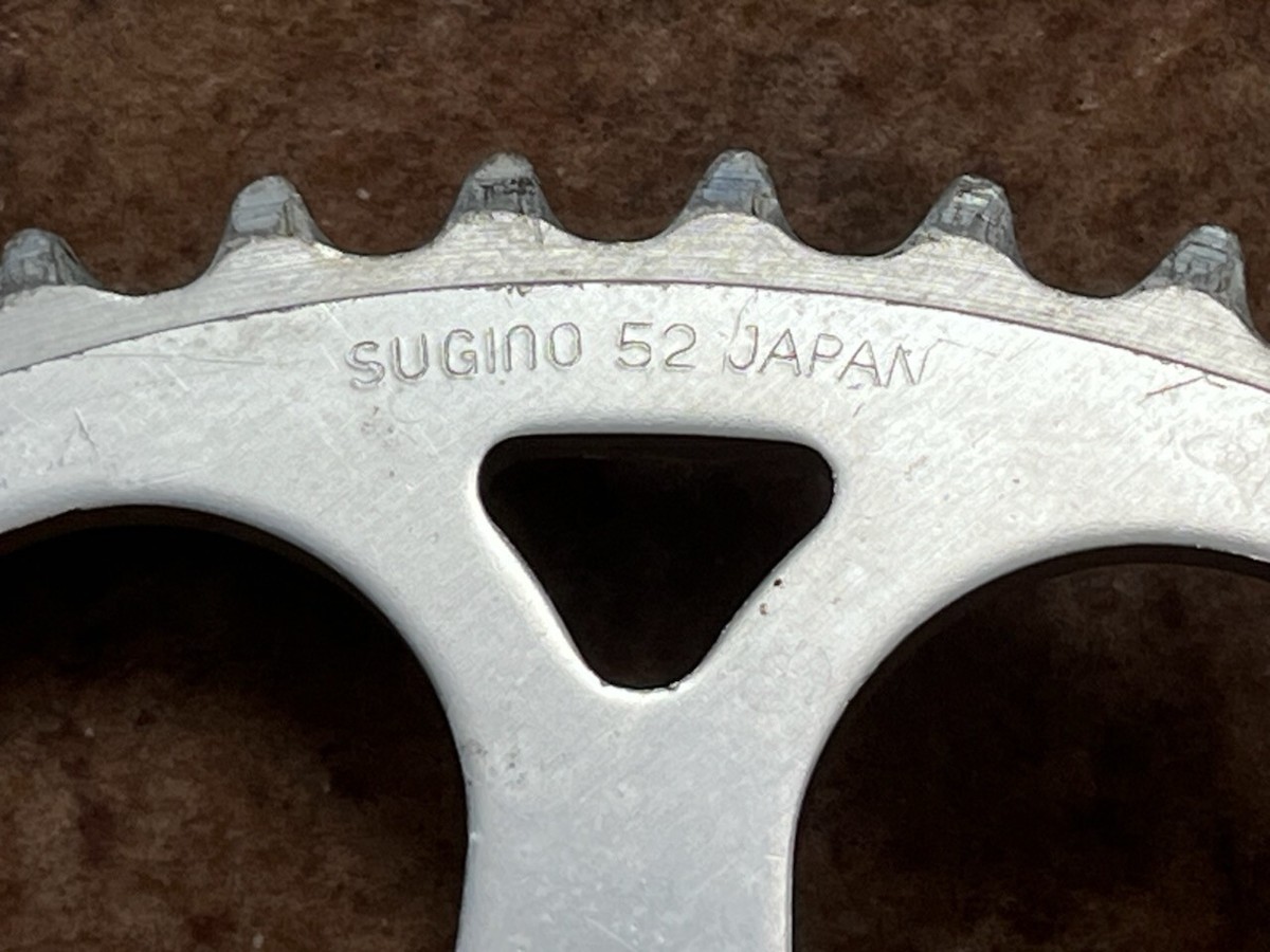 Vintage SUGINO 52T CHAIN RING JAPAN 110 BCD Wheel Road Race Bike