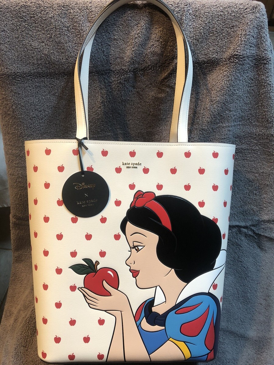 トートバッグ Disney x Kate Spade New York White Waverly Tote KF816 Disney Snow White Waverly Tote by kate spade new york New