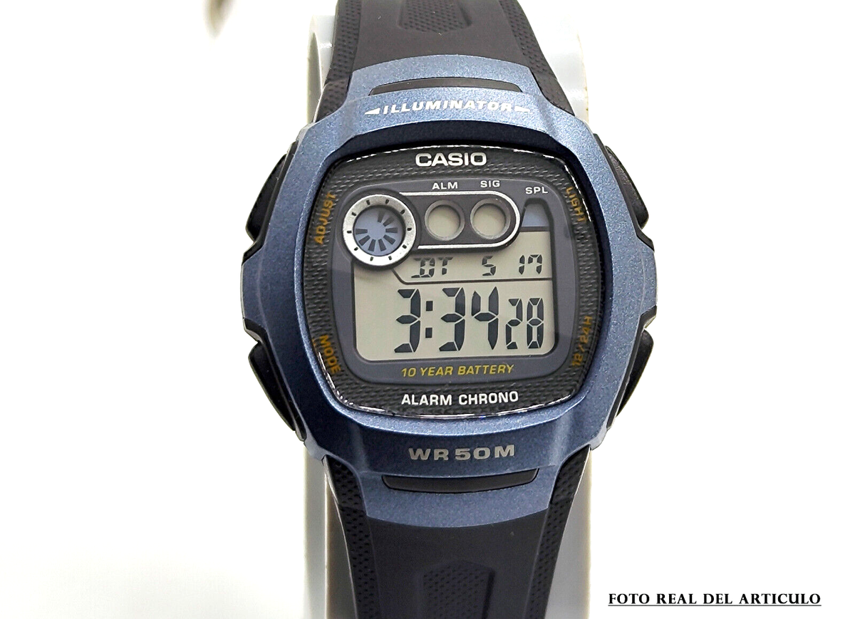 Montre Casio W-210 Années 90 – Chrono Alarme Numérique LCD Japon | Homme, 50m Waterproof, État Très Bon