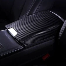 Car Interior Center Armrest Storage Box Cover Trim For 2019-2024 Audi A6 A6L