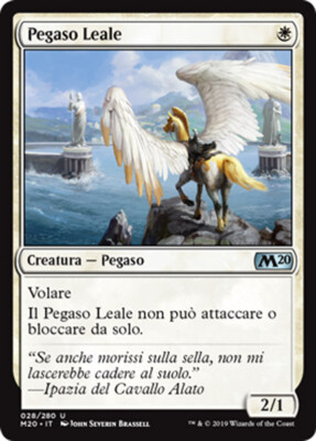 MTG 4x LOYAL PEGASUS EXC - LEALE PEGASUS - M20 - MAGIC