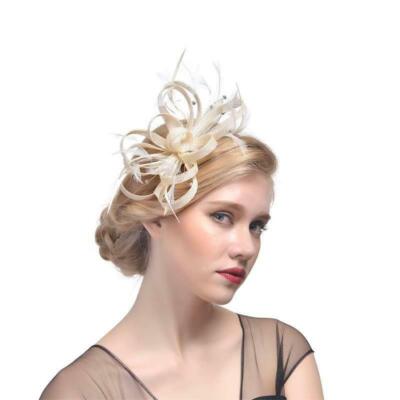 VIDSTW Strass Fascinator Cerionia Donna, Veletta Sposa Retr&ograve; Cappelli Cerionia Fatto A Ano