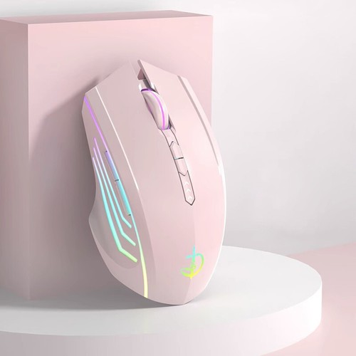 High-performance 2.4GHz Rechargeable Wireless Gaming Mouse, With Mute Keys, RGB - Afbeelding 7 van 21