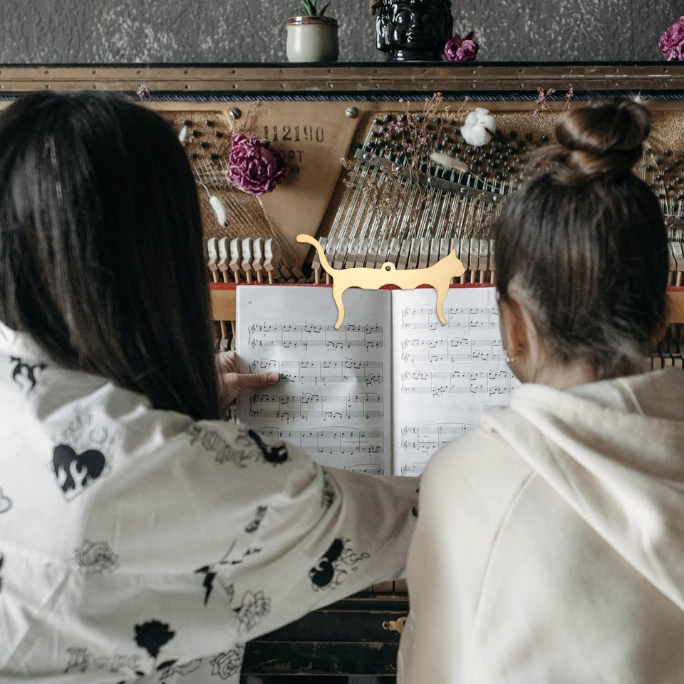 Music Book Clip Metal Cat Shape Page Holder For Sheet Music Stand eBay