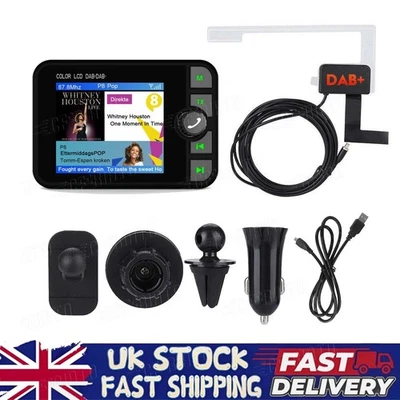 CFRIATO Car DAB/DAB+ Digital FM Radio Receiver Adapter Bluetooth Music & MP3 Player