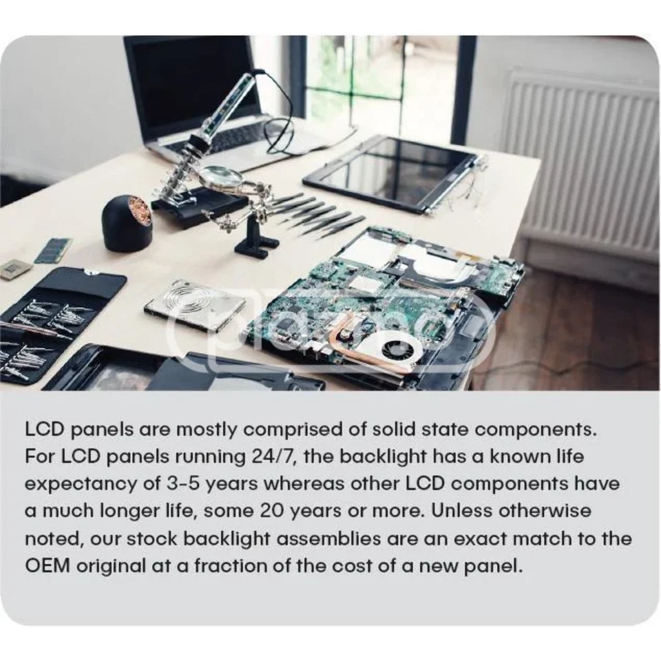 Monitor Repair C-shape CCFL Backlight Assembly for NEC NL3224AC35-01 - Image 4 of 4