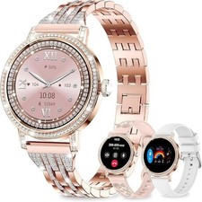 Smartwatch Mujer Mujer con Función Teléfono Reloj de Pulsera para iOS Android Exterior