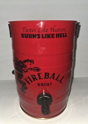  Collectable Fireball Keg Fun Bar Decor Man Cave Party Fireball Display Empty 