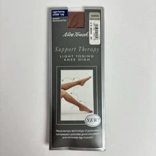 Nice Touch Vintage Support Therapy Light Toning Knee High Sandstone Size B