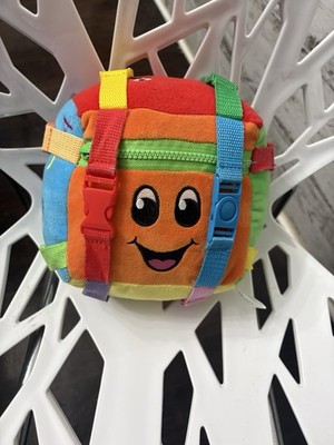 BUCKLE TOY ''Bingo'' Activity Cube   Toddler Early Learning Basic Life Skills