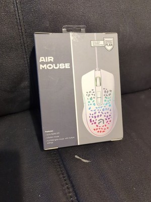 Atrix AIR MOUSE RGB 9 Button White Gaming Mouse - 16,000 DPI - Light Weight