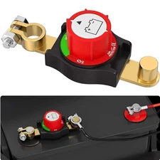 Battery Disconnect & Top Post Kill Switch 12V-48V Heavy Duty Shut Off For Car RV