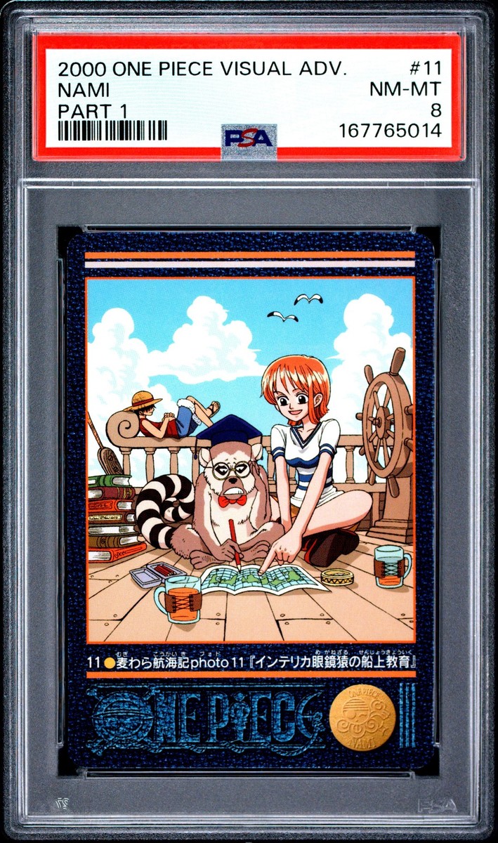 2000 CARDDASS ONE PIECE VISUAL ADVENTURE PART 1 #11 NAMI PSA 8 | eBay