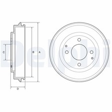 Tambour de frein Peugeot iOn