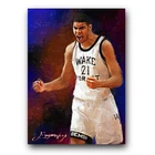 Tim Duncan #10 Art Card Limited 26/50 Edward Vela Signed (San Antonio Spurs)
