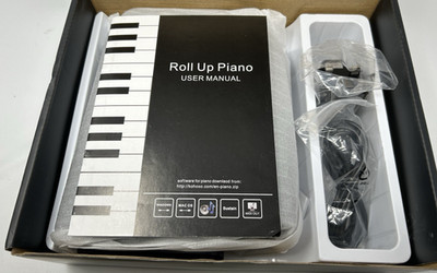 Portable 88-Key Piano Keyboard Practice Card Silicon, Flexible, Roll-Up