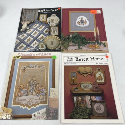 Easter Spring Bunny Cross Stitch Patterns Lot Of 4 Stoney Barret Graph It Arts