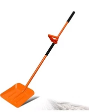 Snow Shovel for Driveway 69 Inch Portable Shovel with Back-Saving Tool Handle 