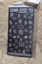 Mundo De Unas MDU Super Mario Brothers Nail Stamp Plate Mod 483 Luigi Bowser Toa