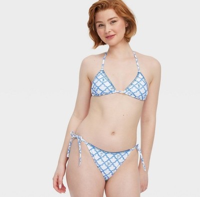     Roller Rabbit X Target Reversible Bikini Geo Trellis/Floral Vine FULL SET