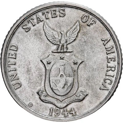 Philippines, 20 Centavos, 1944, Denver, Argent, TTB+, KM:182 - Photo 1/2