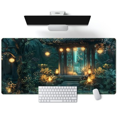 Lofi Desk Mat Japanese Large Mouse Pad Extended Gaming Mousepad XXL Computer ...
