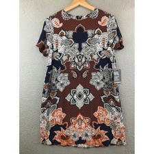 New EXPRESS Women's Dress XS Short Sleeve Paisley Print Casual Career