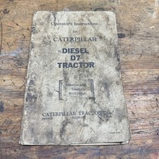 Caterpillar Diesel D7 Tractor Operators Instructions 9G2876 And Up Form 6415