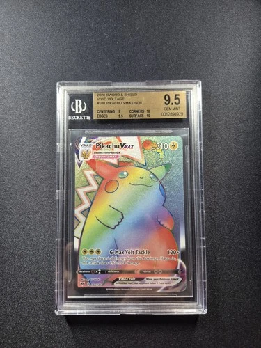 Pokemon TCG - Pikachu VMAX #188 - Vivid Voltage - Secret Rare - BGS 9.5