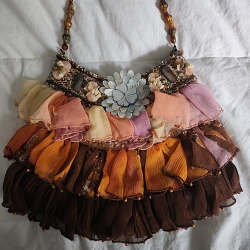 Vintage Mary Frances Handbag Boho Hippie