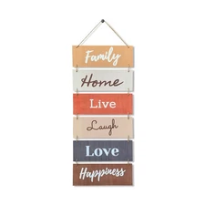 Hanging Wall Décor Sign - Welcome Vertical Wall Art Decorations Rustic Home A...