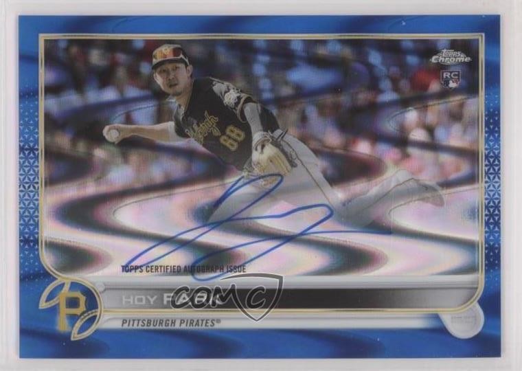 2022 Topps Chrome Rookie Blue RayWave Refractor 21/150 Hoy Park #RA-HPA Auto g7c