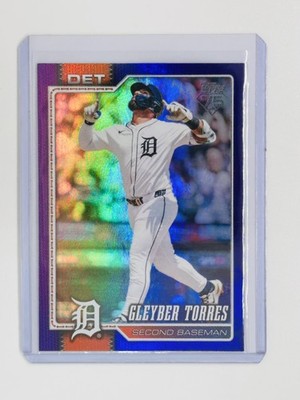2026 Topps Series 2 Gleyber Torres Purple Rainbow Foil /250 #439 Detroit Tigers