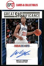 Willie Green 2023-24 Hoops Great SIGnificance Gold Auto /10 #GS-WGR 76ers