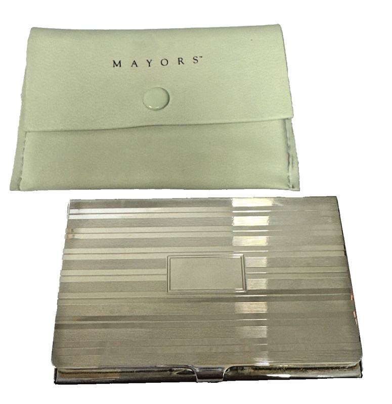 Solid 925 Sterling Silver Card Holder – Professional & Vintage Design