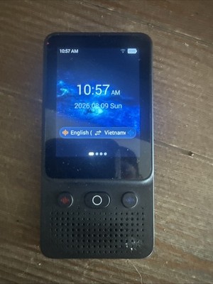 AI Intelligent Voice Speech Translator Device WiFi 32g OS Android Black